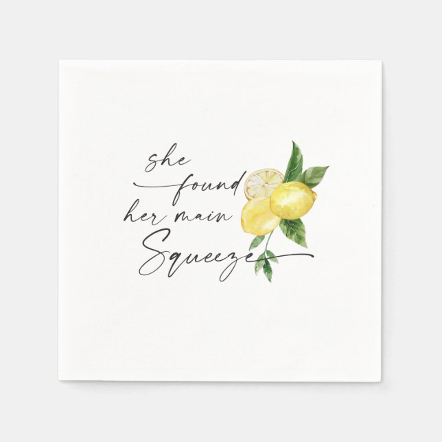 Haupt-Squeeze-Cocktail Napkin Serviette (Vorderseite)