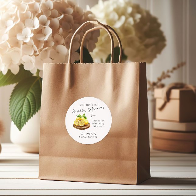 Haupt Squeeze Lemon Brautparty Vielen Dank Runder Aufkleber (Von Creator hochgeladen)