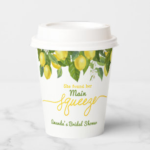 Haupt Squeeze Lemon Theme Wedding Brautparty Pappbecher