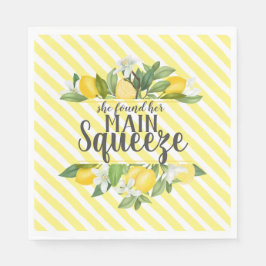 Haupt Squeeze Lemons Brautparty Napkins Serviette