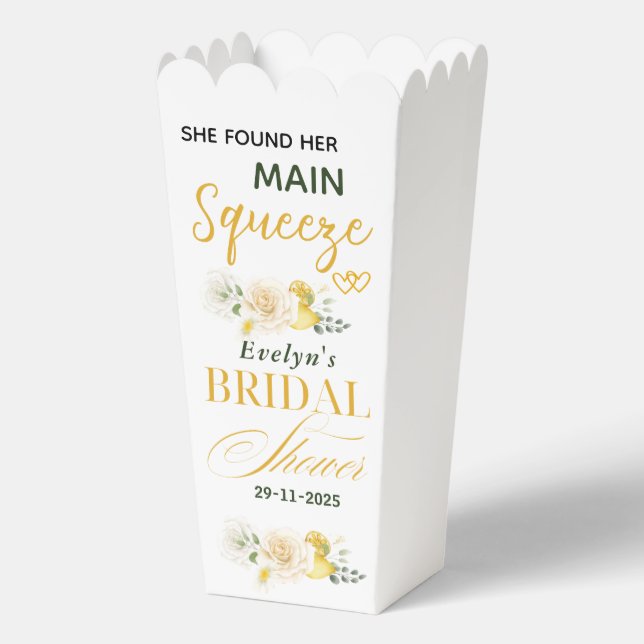 Haupt-Squeeze-Lemons Eukalyptus-Rose Brautparty Geschenkschachtel (Vorderseite)