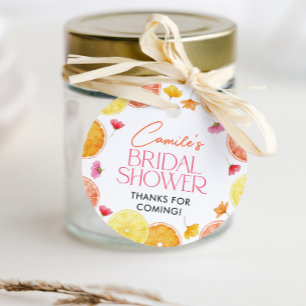 Haupt-Squeeze-Zitrus-Hochzeitsdusche-Favor-Tags Geschenkanhänger