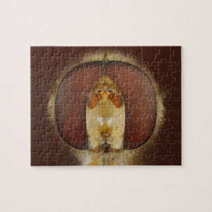 Haupt- und Verbundaugen einer Schwebeflug-Fliege Puzzle