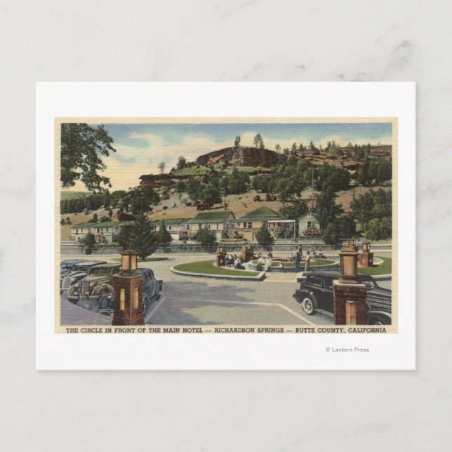 Hauptansicht des Hotels Richardson Springs Postkarte (Vorderseite)