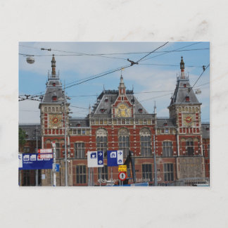 Hauptbahnhof Amsterdam Postkarte
