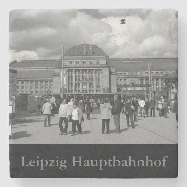 Hauptbahnhof Leipzig Steinuntersetzer (Vorderseite)
