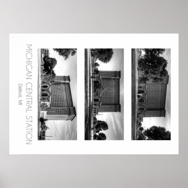 Hauptbahnhof Michigan Poster (Vorne)