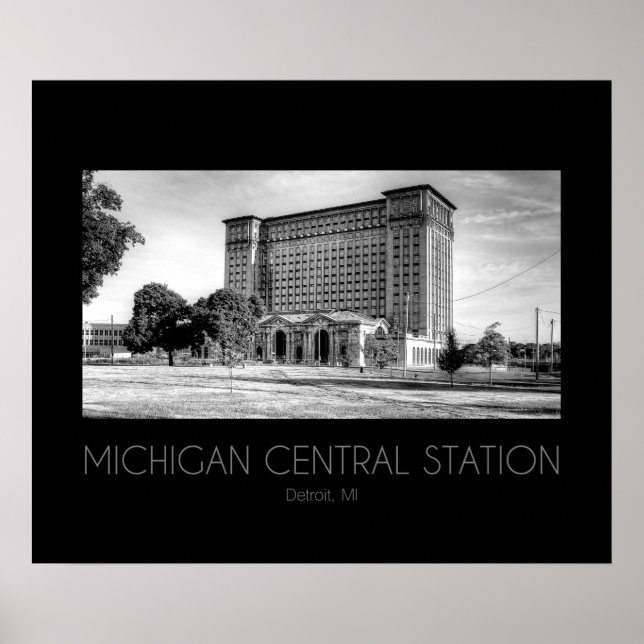 Hauptbahnhof Michigan Poster (Vorne)
