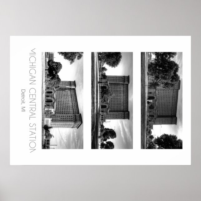 Hauptbahnhof Michigan Poster (Vorne)