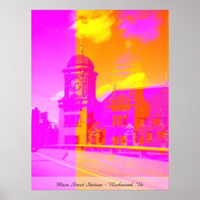 Hauptbahnhof - Richmond, Va Poster (Vorne)