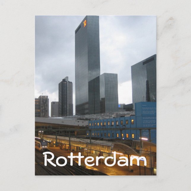 Hauptbahnhof Rotterdam Postkarte (Vorderseite)