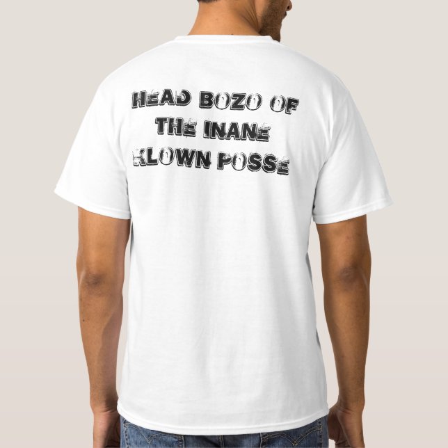 HauptBozo der Inane Klown Gruppe T-Shirt (Rückseite)