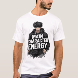 Hauptcharakter-Energie-Anime-Protagonist-Straßenmo T-Shirt