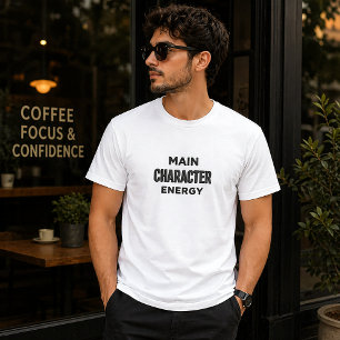 Hauptcharakter-Energie-Ästhetik-Minimalist-Bold T-Shirt