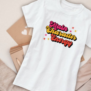 Hauptcharakter Energie Buchliebhaber T-Shirt