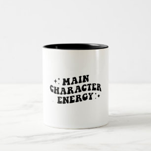 Hauptcharakter-Energie Zweifarbige Tasse