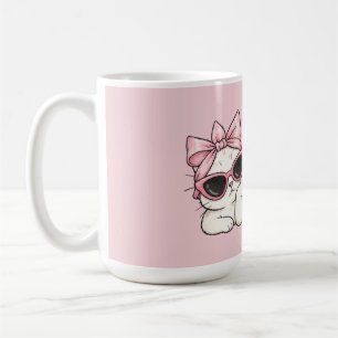 Hauptcharakter-Stimmung Süße Rosa Katze Tasse
