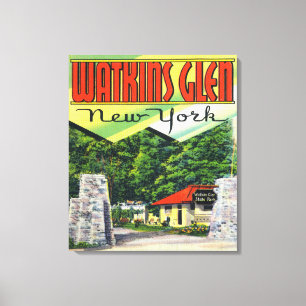 Haupteingang Aussicht auf den Watkins Glen Staat P Leinwanddruck