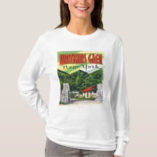 Haupteingangs-Ansicht zum Watkins Glen-Staats-Park T-Shirt