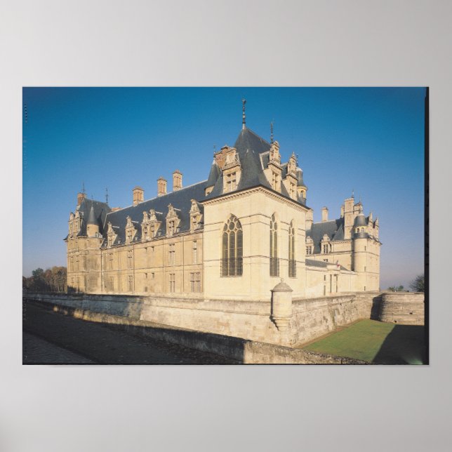 Hauptfassade und die Südfassade Poster (Vorne)