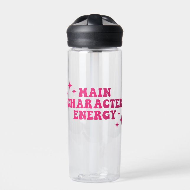 Hauptfigur Energie rosa Trinkflasche (Vorderseite)