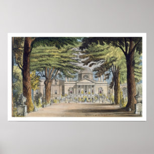 Hauptfront des Chiswick House, von R. Ackerma Poster