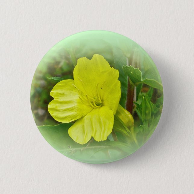 Hauptgelbe Wildblume-Koordinationselemente Button (Vorderseite)