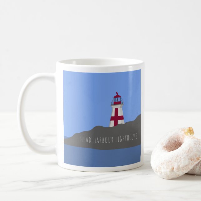 Haupthafen-Leuchtturm-Tasse Kaffeetasse (Mit Donut)
