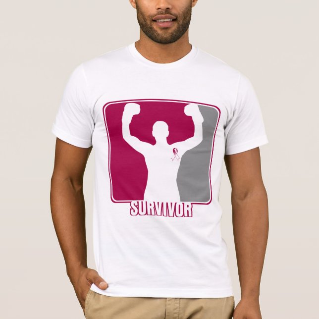 Haupthals-Krebs-gewinnender Überlebender T-Shirt (Vorderseite)