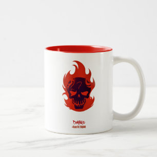 Hauptikone der Selbstmord-Gruppen-  Diablo Zweifarbige Tasse
