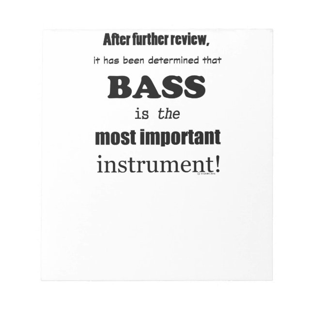 Hauptinstrument Notizblock (Vorderseite)