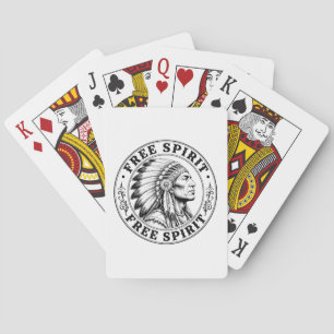Häuptling der Native Americans Spielkarten