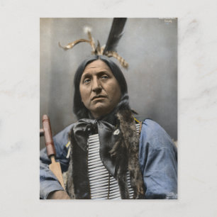 Häuptling Left Hand Bear Ogala Sioux Vintage Postkarte