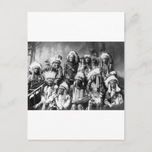 Häuptling Red Cloud & andere Häuptlinge, 1899 Postkarte