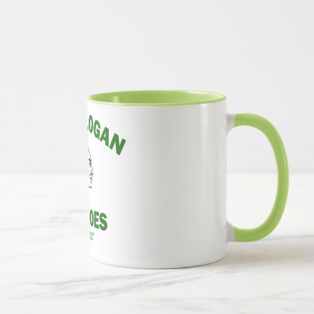 Hauptlogan 15 Unze-Wecker-Tasse Tasse (Rechts)
