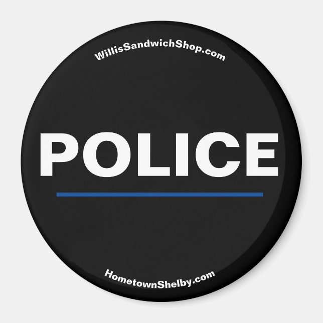 Hauptmagnet der Polizei Magnet (Vorne)