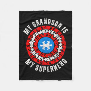 Hauptmann Autism Mein Enkel ist mein Superhelden A Fleecedecke