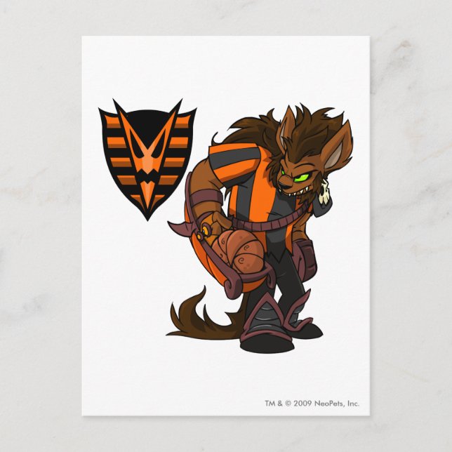 Hauptmann des Spuk Holzteams 1 Postkarte (Vorderseite)