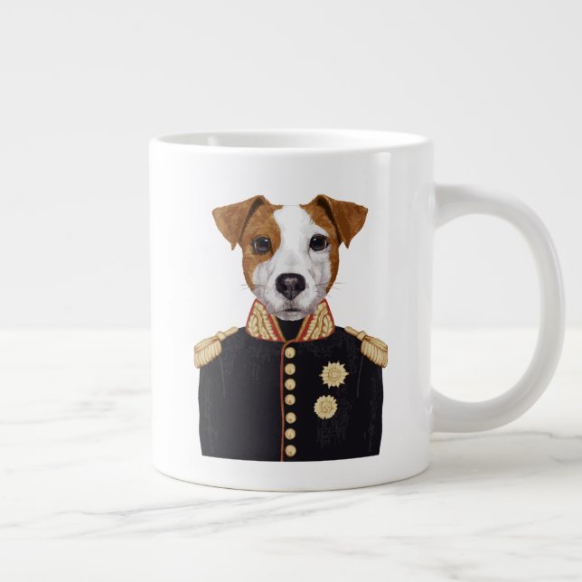Hauptmann Jack Russell Jumbo-Tasse (Rechts)