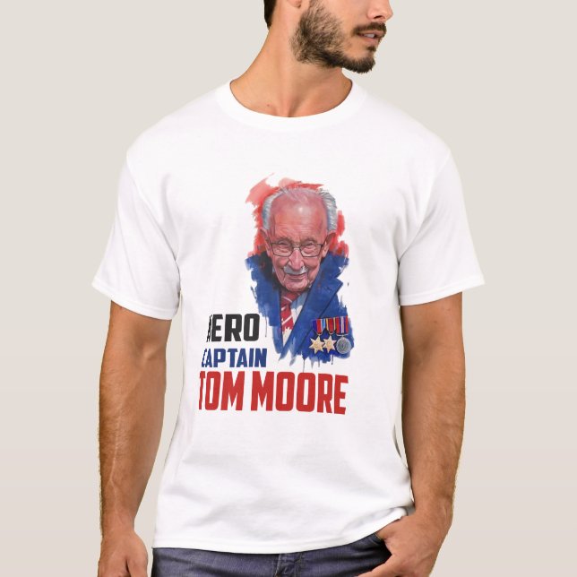 Hauptmann Tom Moore T-Shirt (Vorderseite)