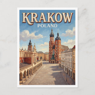 Hauptmarkt Krakau Polen Postkarte