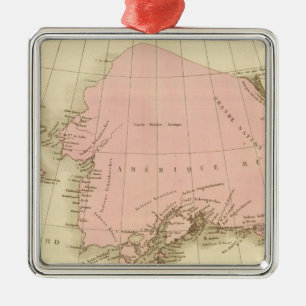 Hauptmeridiane Washington und Paris Silbernes Ornament