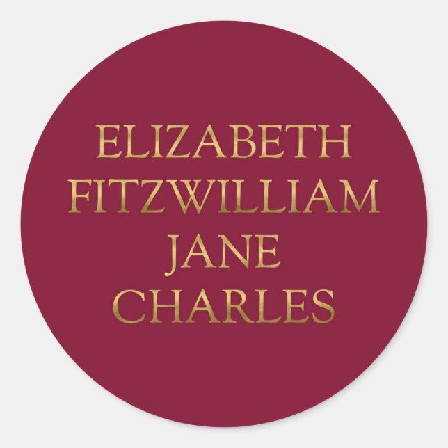 Hauptmerkmale von Stolz und Vorurteilen Runder Aufkleber (Vorderseite)