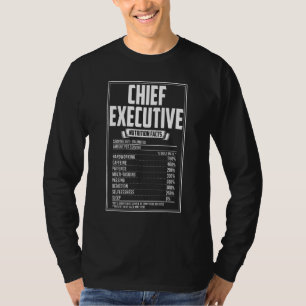 Hauptnahrungsfakte der Führungskraft T-Shirt