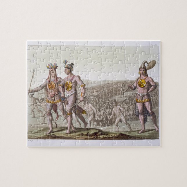 HauptOutina, Feind von Saturiba, geht unter seinem Puzzle (Horizontal)