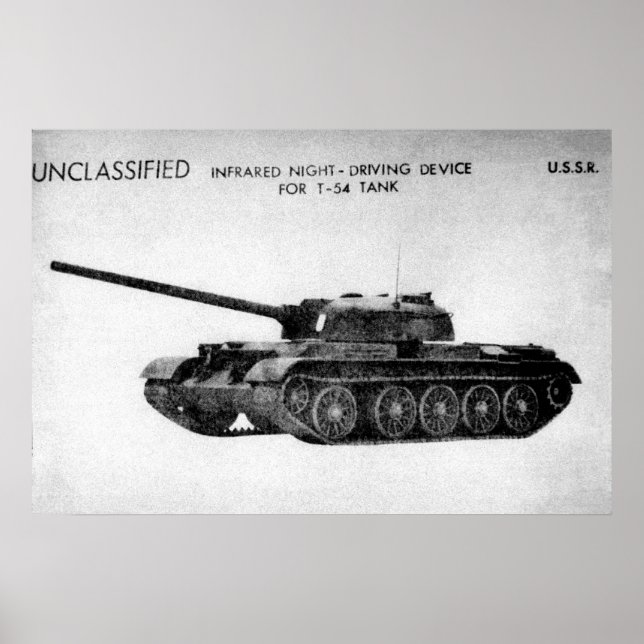 Hauptpanzer des Sowjet-T-54 Poster (Vorne)