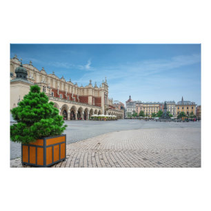 Hauptplatz der Altstadt von Krakau, Polen Fotodruck
