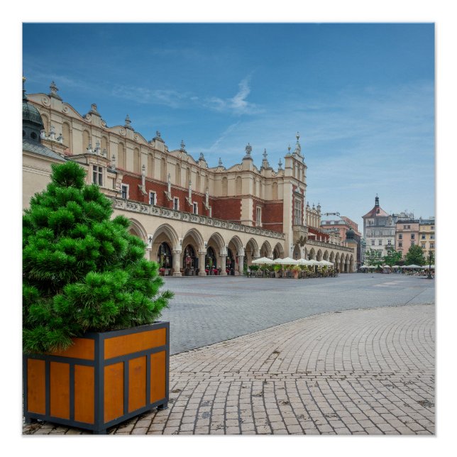 Hauptplatz der Altstadt von Krakau, Polen Poster (Vorderseite)