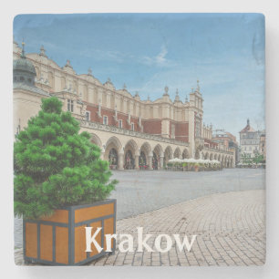 Hauptplatz der Altstadt von Krakau, Polen Steinuntersetzer