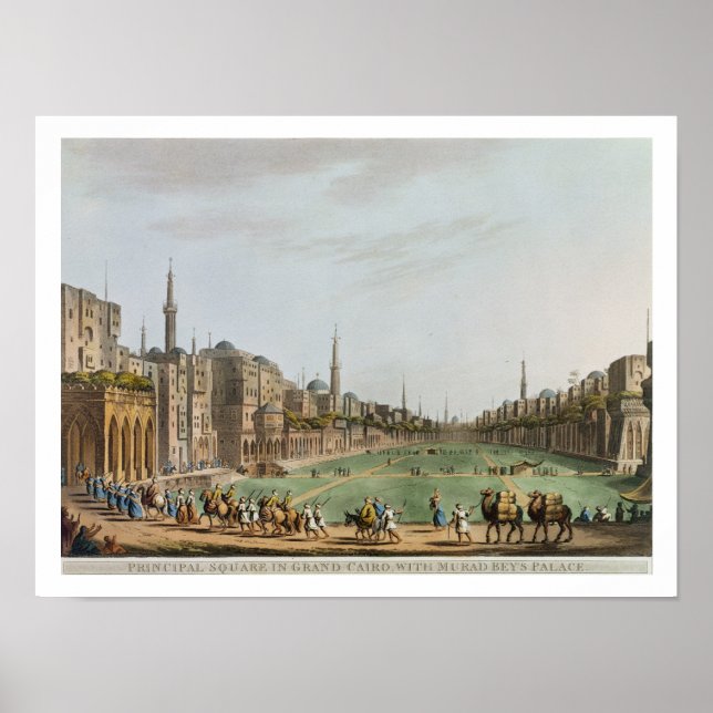 Hauptplatz in Grand Kairo, mit Murad Bey's Poster (Vorne)